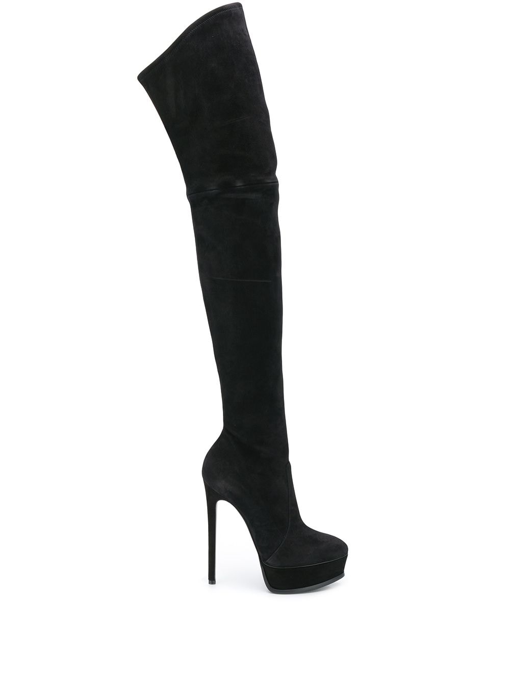 Casadei Overknee-Stiefel mit Stiletto-Absatz - Schwarz von Casadei