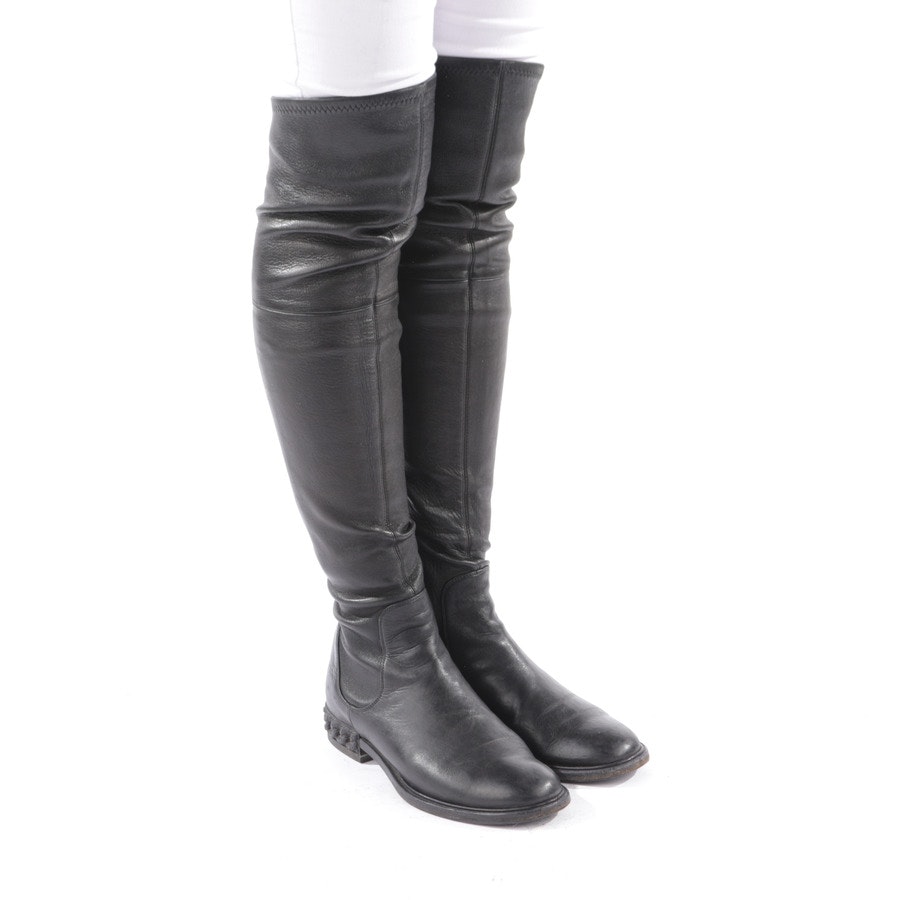 Casadei Overkneestiefel EUR 36 Schwarz von Casadei