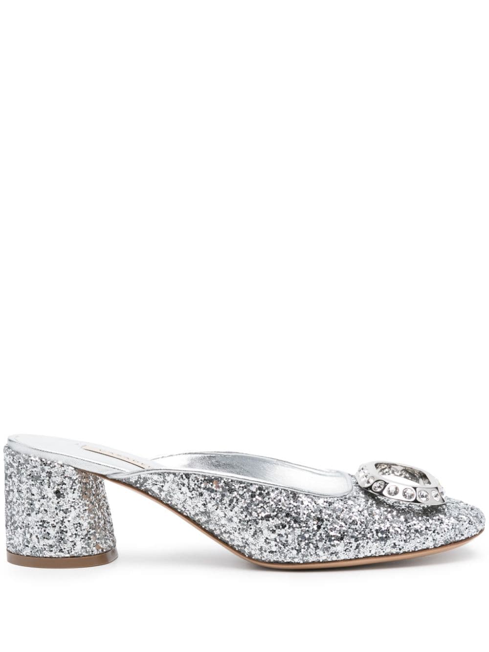 Casadei Ring Cleo Mules 50mm - Silber von Casadei