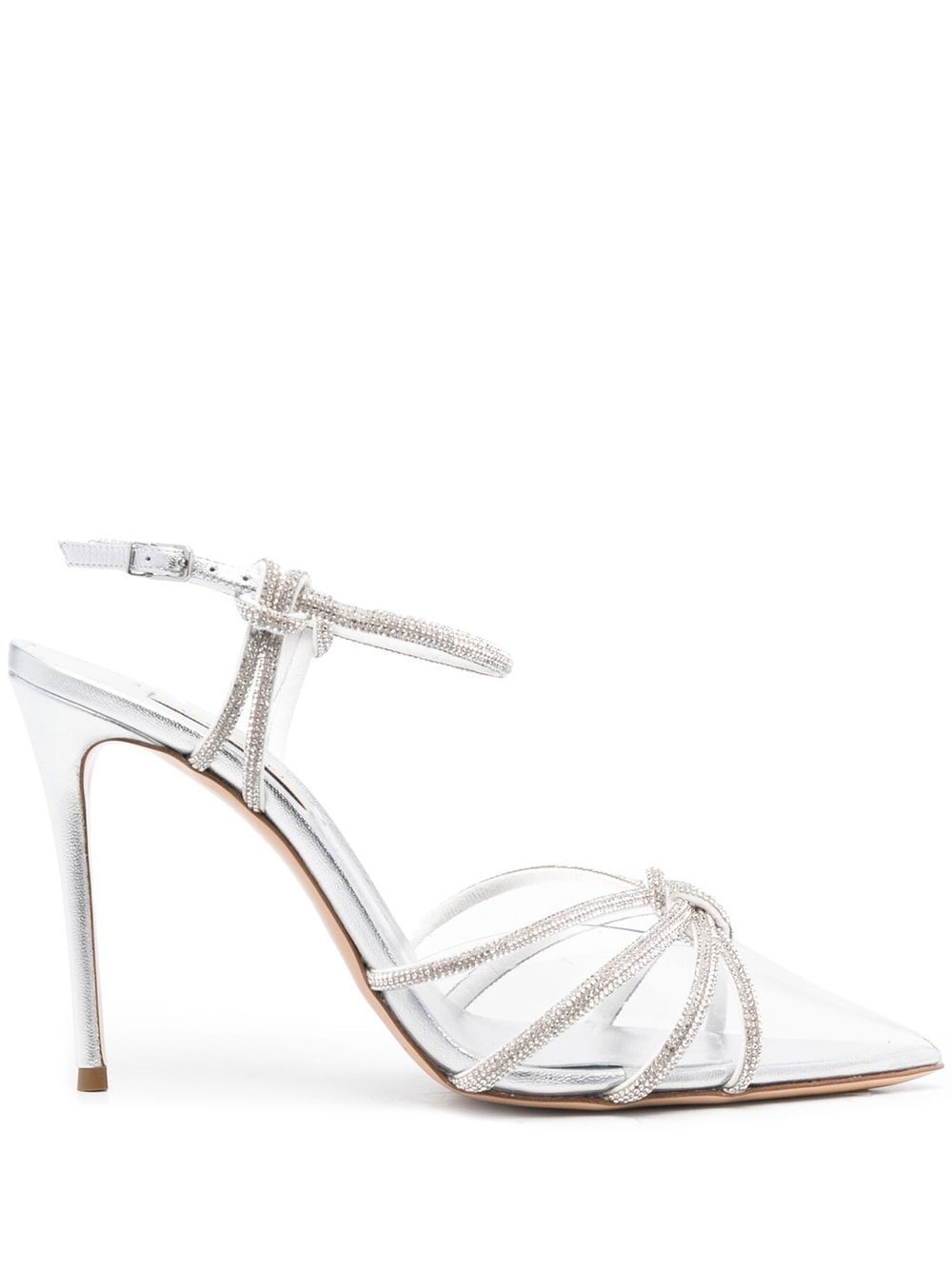 Casadei Sandalen mit Knoten 120mm - Silber von Casadei