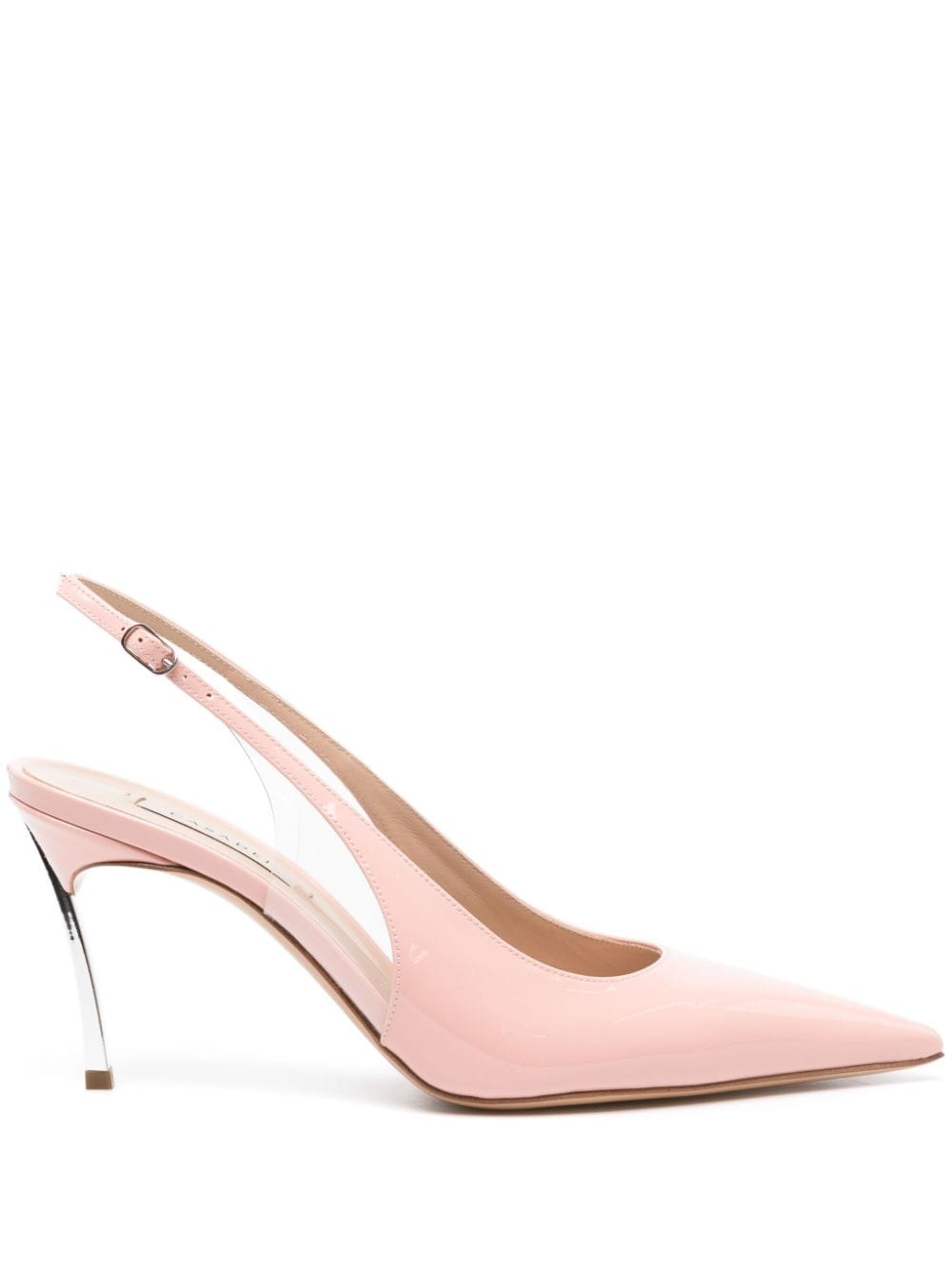 Casadei Slingback-Pumps mit transparenten Einsätzen - Rosa von Casadei