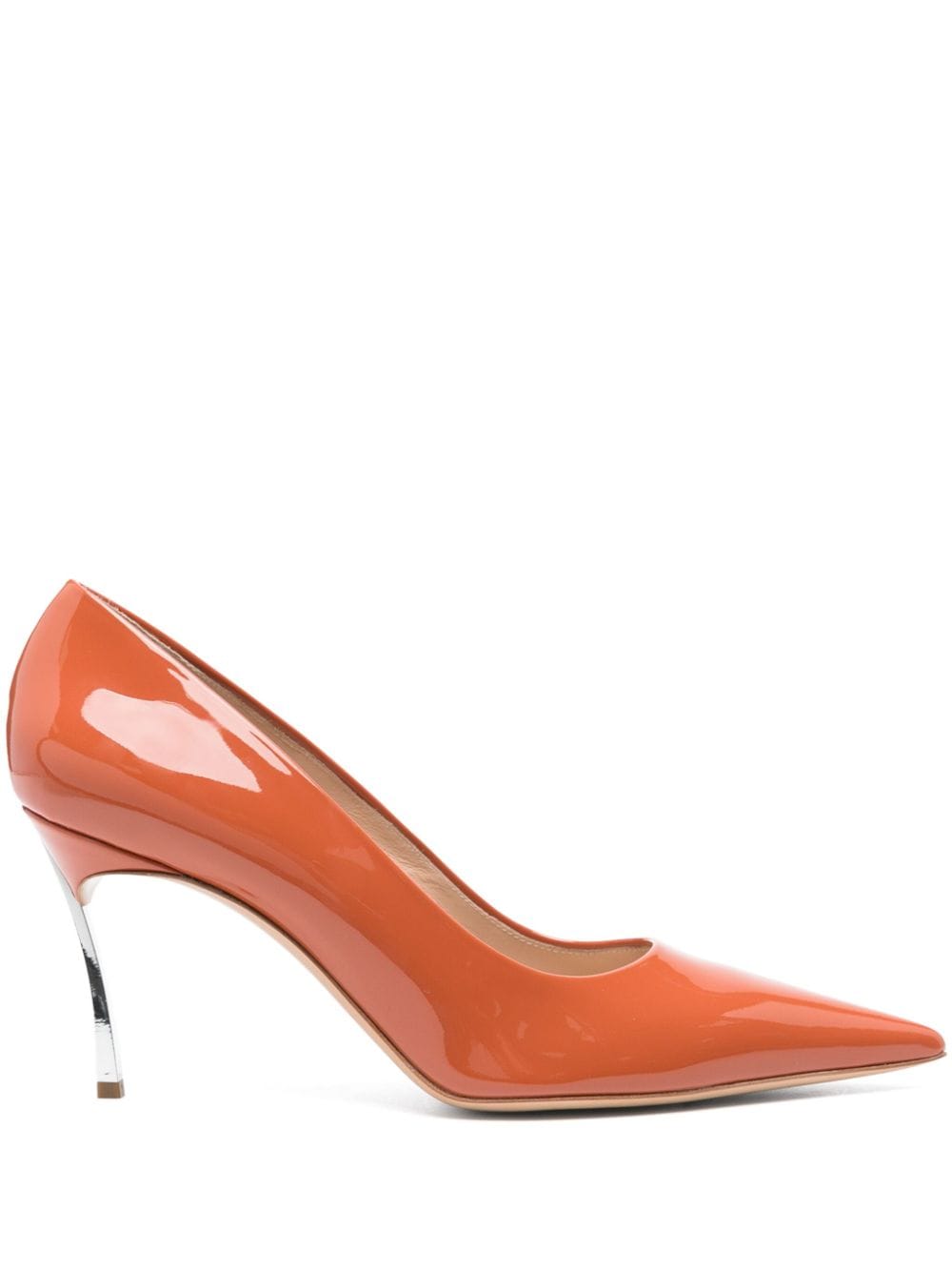 Casadei Superblade Jolly Pumps 80mm - Orange von Casadei