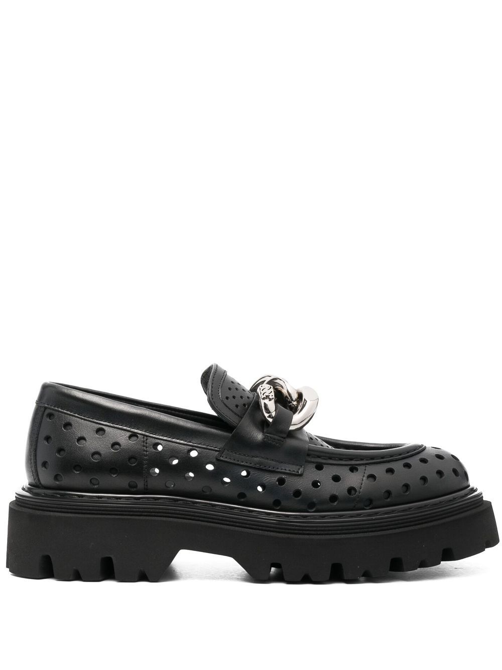 Casadei Trappeur Loafer 50mm - Schwarz von Casadei