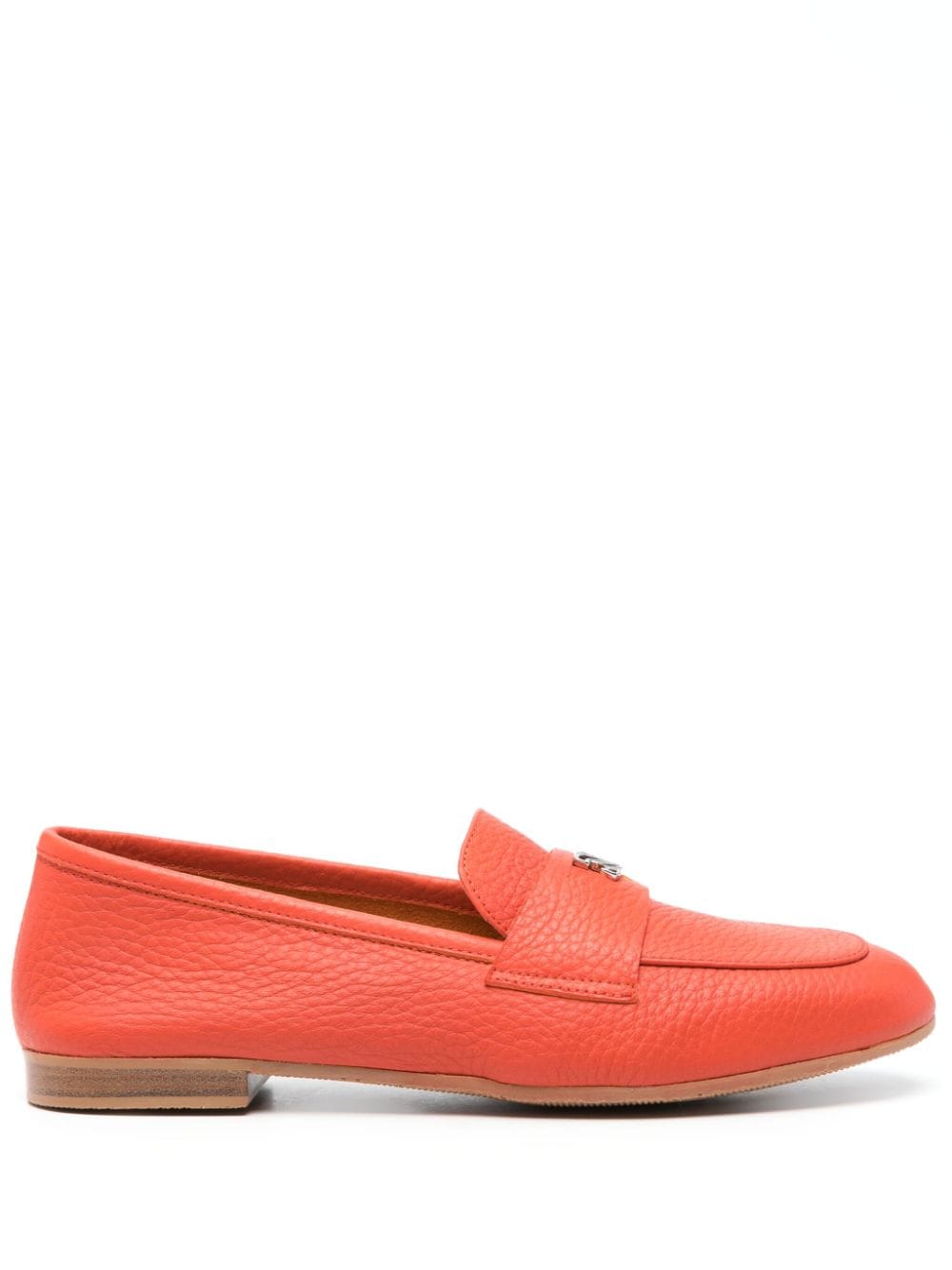 Casadei Loafer mit Logo-Schild - Orange von Casadei