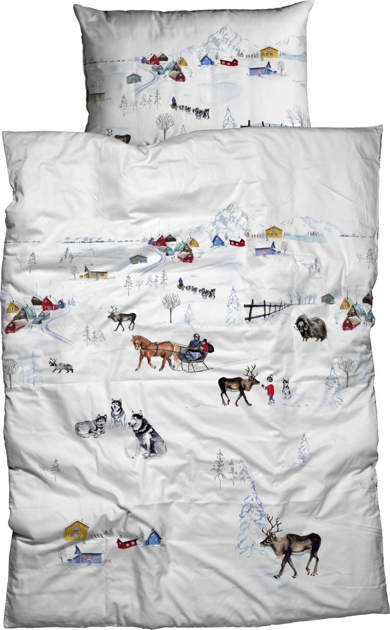 CASATEX Bettwäsche "Scanda" 2 Stk. tlg. skandinavisches Design, zauberhaftes winterliches Design von Casatex
