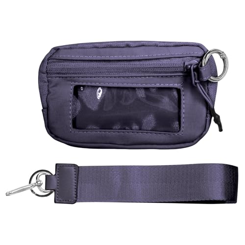 The Iris Wallet 2nd Gen, The Iris Pouch Wristlet Wallets for Women, Upgrade Iris Wallets for Women, Zippered Card Case With ID Window/Hand Strap, Iris Wallet 2.0, Wristlet Wallet, Violett, Modern von Casbomy