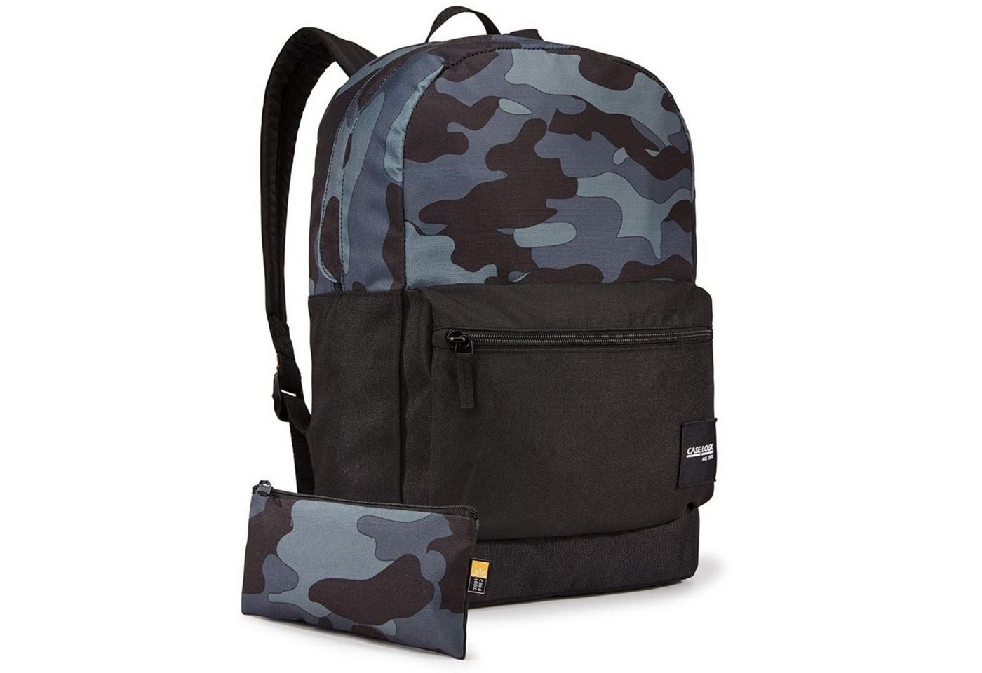 Case Logic Notebookrucksack Commence Backpack Rucksack Camo Black 24L (Rucksack mit Mäppchen), Notebook-Tasche Bag für 15" 15,4" 15,6" 16" 16,2" Zoll Notebook Laptop von Case Logic