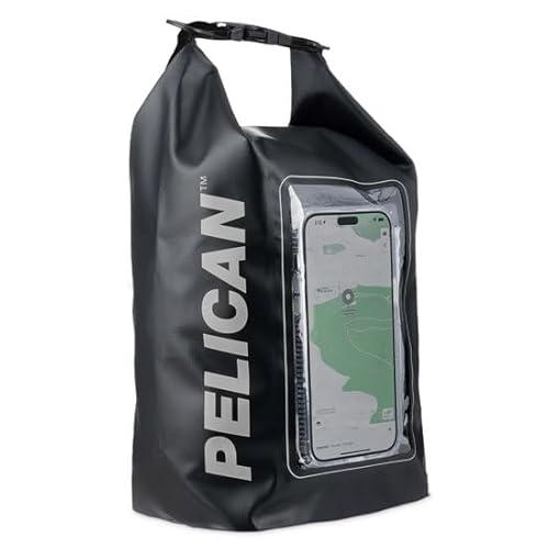 Case-Mate Pelican – Marine Series – Wasserabweisende Trockentasche (5 l) mit integrierter Handytasche für Damen und Herren, leichte Trockentasche – Stealth Black von Case-Mate