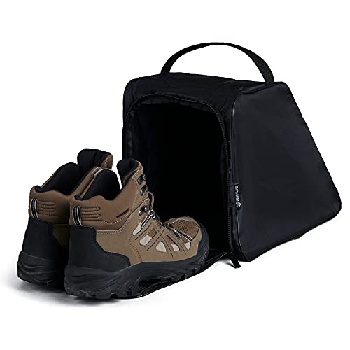 Case4Life Schwarze Wasserabweisende Stiefeltasche. Idealer Schuhbeutel für Arbeitsschuhe, Wanderschuhe, Kletter- oder Rugby-/Fußballschuhe von Case4Life