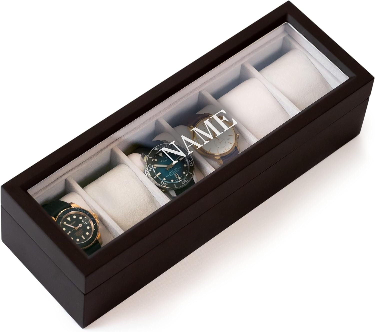 Massivholz Uhrenbox Organizer in Espresso Finish Mit Glas Display Top Von Case Elegance Massivholz Uhrenbox Organizer in Espresso Finish Mit Glas Display Top Von Case Elegance von CaseElegance