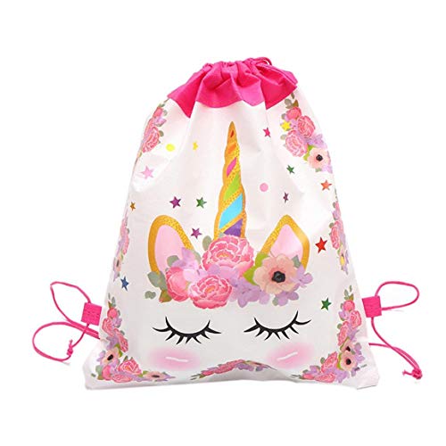 Kinder Non-Woven-Gewebe-Einhorn-Rucksack-Netten Karikatur-Sport-Beutel-Spielraum Sack Aufbewahrungstasche Mit Kordelzug Für Junge Mädchen von Casecover