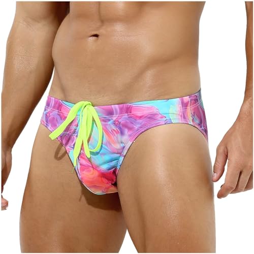 Casey Kevin Badehose Herren Eng Kurz Badeshorts mit Tunnelzug Schwimmhose Badeslip Jungen Schwimmwear Schulschwimmen von Casey Kevin