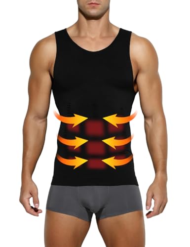Casey Kevin Kompressionsshirt Herren | Bauchweg Unterhemd Herren | Shapewear | Body Shaper | Tank Top Ärmellos, S-XXL Casey Kevin Kompressionsshirt Herren | Bauchweg Unterhemd Herren | Shapewear | Body Shaper | Tank Top Ärmellos, S-XXL von Casey Kevin