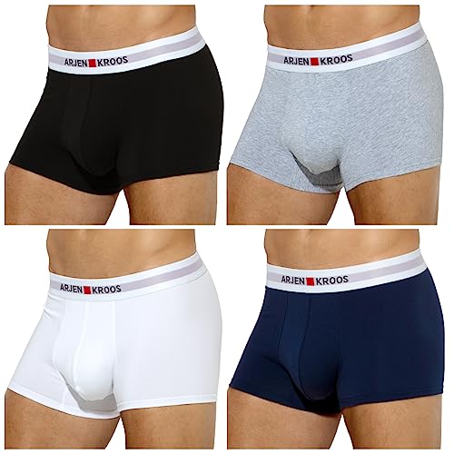 Casey Kevin Boxershorts Herren | 60S Gekämmte Baumwolle | Unterhosen Männer | 4er Pack von Casey Kevin
