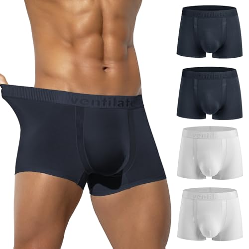 Casey Kevin Boxershorts Herren 4er Pack Unterhosen Männer Atmungsaktiv Modal Boxershorts Herren Unterwäsche Soft Boxer Shorts for Men von Casey Kevin
