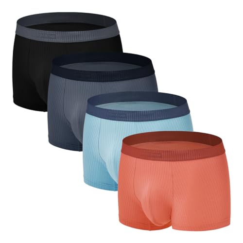 Casey Kevin Boxershorts Herren | 60S Gekämmte Baumwolle | 95% Baumwolle | Unterhosen Männer | Unterwäsche Herren | Retroshorts Men | 4er Pack von Casey Kevin