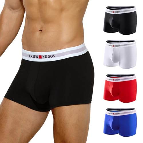 Casey Kevin Boxershorts Herren | 60S Gekämmte Baumwolle | Unterhosen Männer | 4er Pack von Casey Kevin