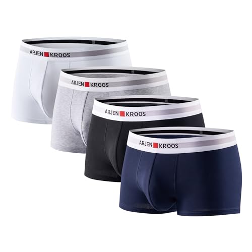 Casey Kevin Unterhosen Männer Retroshorts Herren Unterwäsche Herren Boxershorts aus Gekämmter Baumwolle, Keine kratzenden Etiketten von Casey Kevin