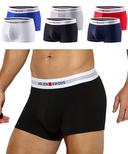 Casey Kevin Unterhosen Männer Retroshorts Herren Unterwäsche Herren Boxershorts aus Gekämmter Baumwolle, Keine kratzenden Etiketten von Casey Kevin