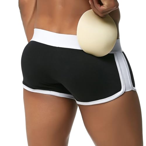 Casey Kevin Push Up Boxershorts Herren | Po Push-up Hose | Fahrrad Unterhosen Herren | 3 Abnehmbare Schaumstoffpolster von Casey Kevin