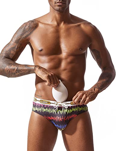 Casey Kevin Herren Badeslip mit 3D-Stereo Gepolsterte Push Up Pad Eng Kurz Badehosen Badeshorts Schwimmhose Leopardenmuster Casey Kevin Herren Badeslip mit 3D-Stereo Gepolsterte Push Up Pad Eng Kurz Badehosen Badeshorts Schwimmhose Leopardenmuster von Casey Kevin