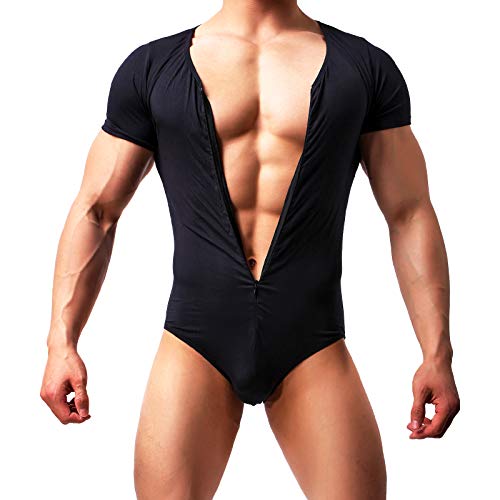 Casey Kevin Herren Body Bodysuit Unterwäsche Stringbody Unterhemd Body Kompression Singlet Sportwear Herren Overall von Casey Kevin