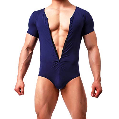 Casey Kevin Herren Body Bodysuit Unterwäsche Stringbody Unterhemd Body Kompression Singlet Sportwear Herren Overall von Casey Kevin