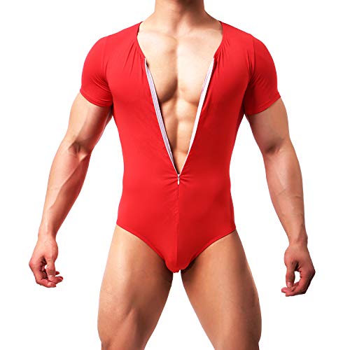 Casey Kevin Herren Body Bodysuit Unterwäsche Stringbody Unterhemd Body Kompression Singlet Sportwear Herren Overall von Casey Kevin