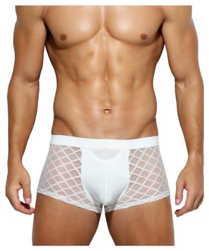 Casey Kevin Boxershorts Herren Unterwäsche Männer Durchsichtige Reizwäsche Unterhose Shorts von Casey Kevin