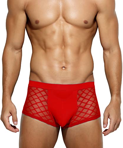 Casey Kevin Boxershorts Herren Unterwäsche Männer Durchsichtige Reizwäsche Unterhose Shorts von Casey Kevin