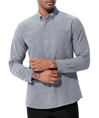 Casey Kevin Hemd Herren Langarm - Knopfkragen - Regular Fit - Vielseitig für Freizeit und Business von Casey Kevin