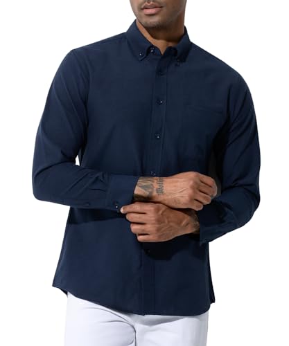 Casey Kevin Hemd Herren Langarm - Knopfkragen - Regular Fit - Vielseitig für Freizeit und Business von Casey Kevin