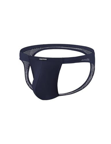 Casey Kevin Herren Jockstrap Männer Netz Unterwäsche, Mesh Atmungsaktiv Jock Strap Sportunterwäsche Suspensorium String Tanga Männer von Casey Kevin