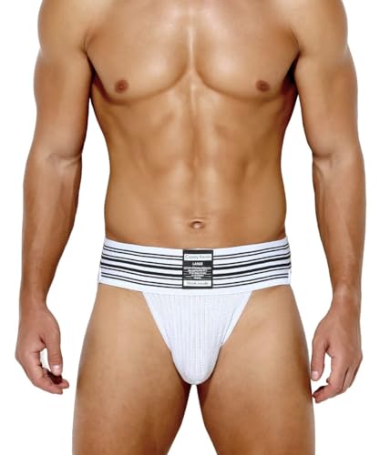 Casey Kevin Herren Jockstrap Tanga String Sportunterwäsche Unterhose Atmungsaktiv Thong Men's Underwear von Casey Kevin