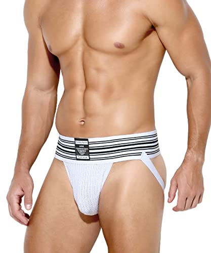 Casey Kevin Herren Jockstrap Tanga String Sportunterwäsche Unterhose Atmungsaktiv Thong Men's Underwear von Casey Kevin