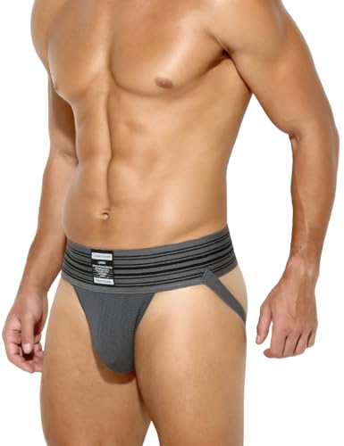 Casey Kevin Herren Jockstrap Tanga String Sportunterwäsche Unterhose Atmungsaktiv Thong Men's Underwear von Casey Kevin