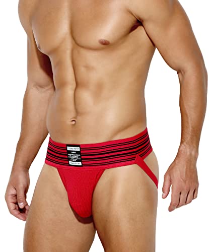 Casey Kevin Herren Jockstrap Tanga String Sportunterwäsche Unterhose Atmungsaktiv Thong Men's Underwear von Casey Kevin