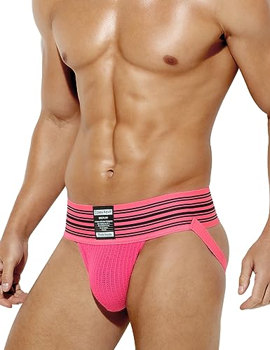 Casey Kevin Herren Jockstrap Tanga String Sportunterwäsche Unterhose Atmungsaktiv Thong Men's Underwear von Casey Kevin