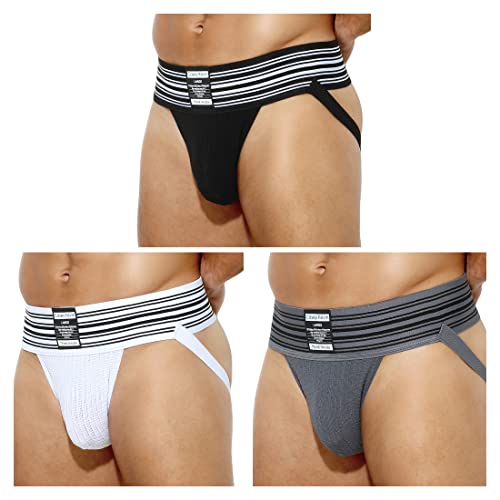 Casey Kevin Herren Jockstrap Tanga String Sportunterwäsche Unterhose Atmungsaktiv Thong Men's Underwear von Casey Kevin