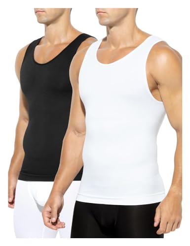 Casey Kevin Herren Kompressionsshirts Athletic Shapewear ärmellos Baselayer Unterhemd Funktionsshirts Herren Tank Tops für Männer Oberteil von Casey Kevin