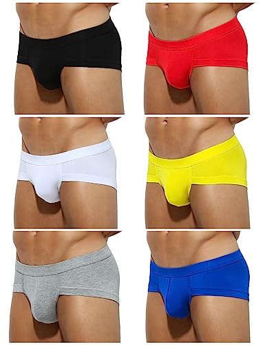 Casey Kevin Herren Slip Boxer -6er Pack, Brief Männer Slips Unterhosen Herren Unterwäsche Atmungsaktive Boxershorts von Casey Kevin