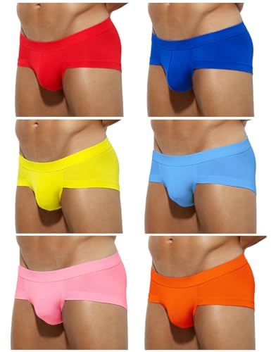 Casey Kevin Herren Slip Boxer -6er Pack, Brief Männer Slips Unterhosen Herren Unterwäsche Atmungsaktive Boxershorts von Casey Kevin