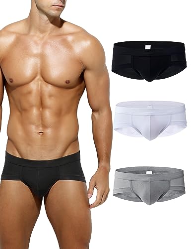 Casey Kevin Herren Slip Unterhosen 3er Pack, Basic Briefs Männer Modal Slips Unterwäsche, Microfaser Modal Slips Sportunterwäsche Männer Atmungsaktive Boxer für Leben, Sport, Business, L von Casey Kevin
