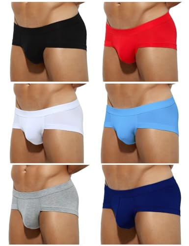 Casey Kevin Herren Slip Boxer -6er Pack, Brief Männer Slips Unterhosen Herren Unterwäsche Atmungsaktive Boxershorts von Casey Kevin