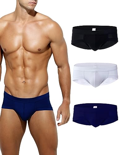 Casey Kevin Herren Slip Boxer Unterhosen 3er Pack, Basic Briefs Männer Modal Slips Unterwäsche, Microfaser Modal Slips Sportunterwäsche Männer Atmungsaktive Boxer für Leben, Sport, Business, XXL von Casey Kevin