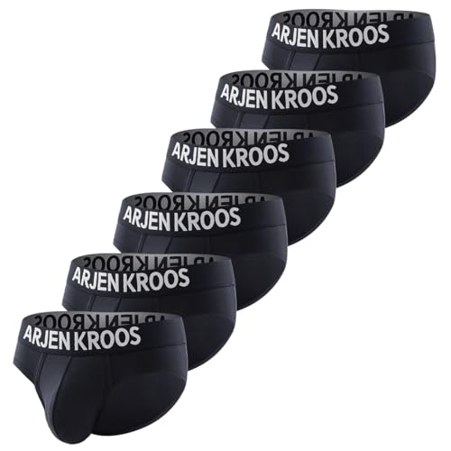 Casey Kevin Herren Slip Unterhosen Männer Slip Unterwäsche Sport Basic Slips Baumwolle Mehrfarbig (6er-Pack), XL von Casey Kevin