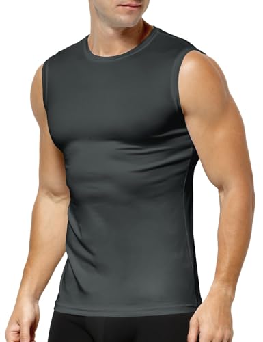 Casey Kevin Sport Funktionsunterhemd Tank Top Herren Unterhemd Athletic für Männer Ärmellos Achselshirts Tankshirt für Training Fitness Bodybuilding, XL von Casey Kevin