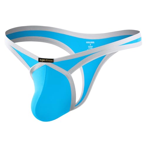 Casey Kevin String Tanga Herren Sexy Unterwäsche Männer Atmungsaktive und Komfortabel Slips Thong Tanga Unterhosen, L von Casey Kevin