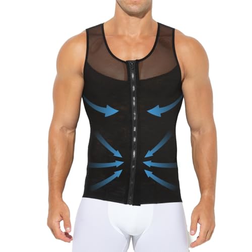 Casey Kevin Shapewear Unterhemd Herren, Bauchweg Unterhemd Tank Top Herren, Ärmelloses Kompressionsshirt Herren, Funktionsunterhemd Body Shaper Herren, XXL Casey Kevin Shapewear Unterhemd Herren, Bauchweg Unterhemd Tank Top Herren, Ärmelloses Kompressionsshirt Herren, Funktionsunterhemd Body Shaper Herren, XXL von Casey Kevin