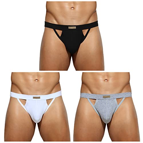 Casey Kevin Jockstrap Herren 3er Pack String Tanga Thong Sport Unterhosen Männer G-Strings Unterwäsche von Casey Kevin